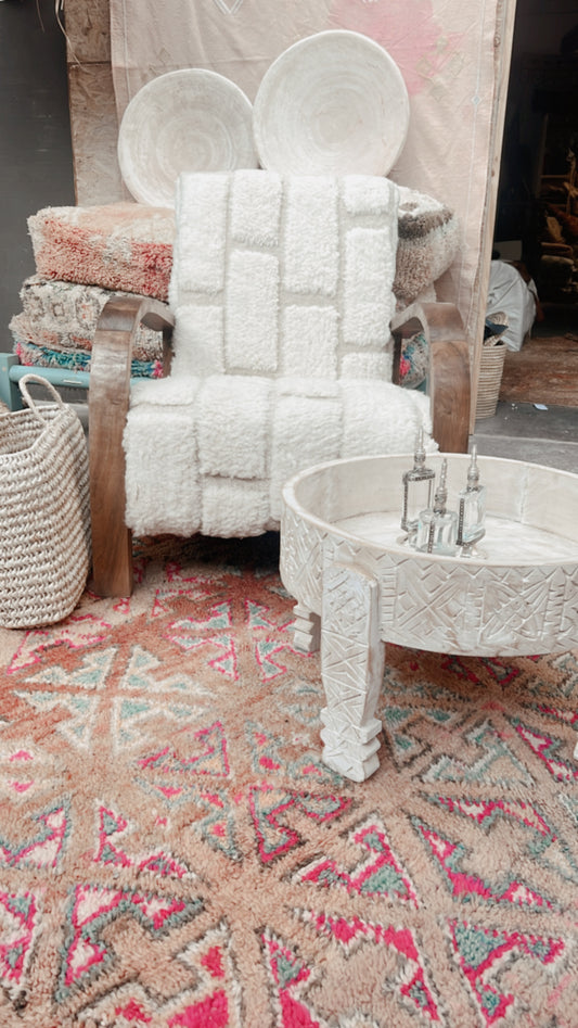 Authentieke Vintage Loungestoel – Marokkaans beni ouarain