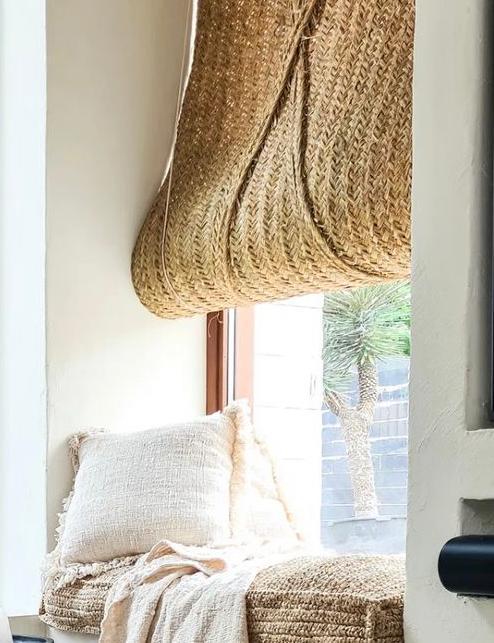 Handgemaakte Zeegras rolgordijnen